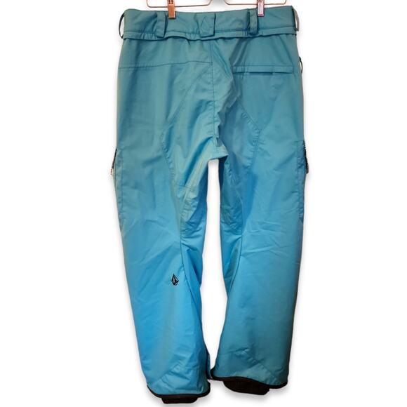 Volcom Nimbus Snowboarding Pants Women's Size Large Aqua Blue - Picture 3 of 15